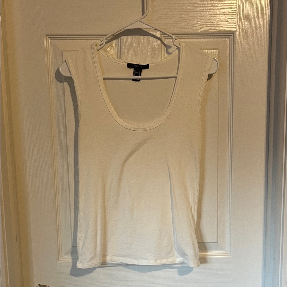 Forever 21 Cream Tank Top